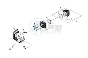 ORBIT II 50 TS drawing CYLINDER / CYLINDER HEAD /CYLINDER HEAD COVER