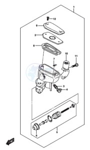 GSX-S1000F drawing FRONT MASTER CYLINDER