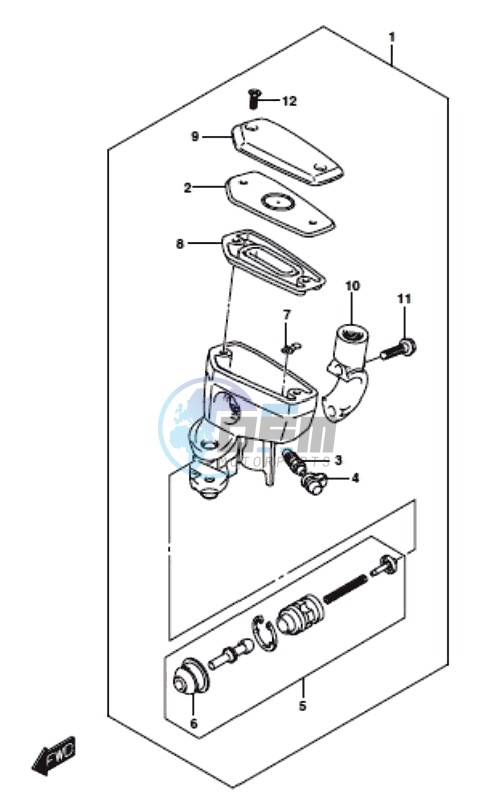 FRONT MASTER CYLINDER