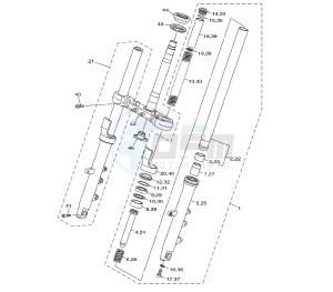 XJ6-NA ABS 600 drawing FRONT FORK