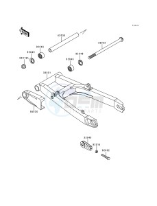 EX 250 F [NINJA 250R] (F6-F9) [NINJA 250R] drawing SWINGARM