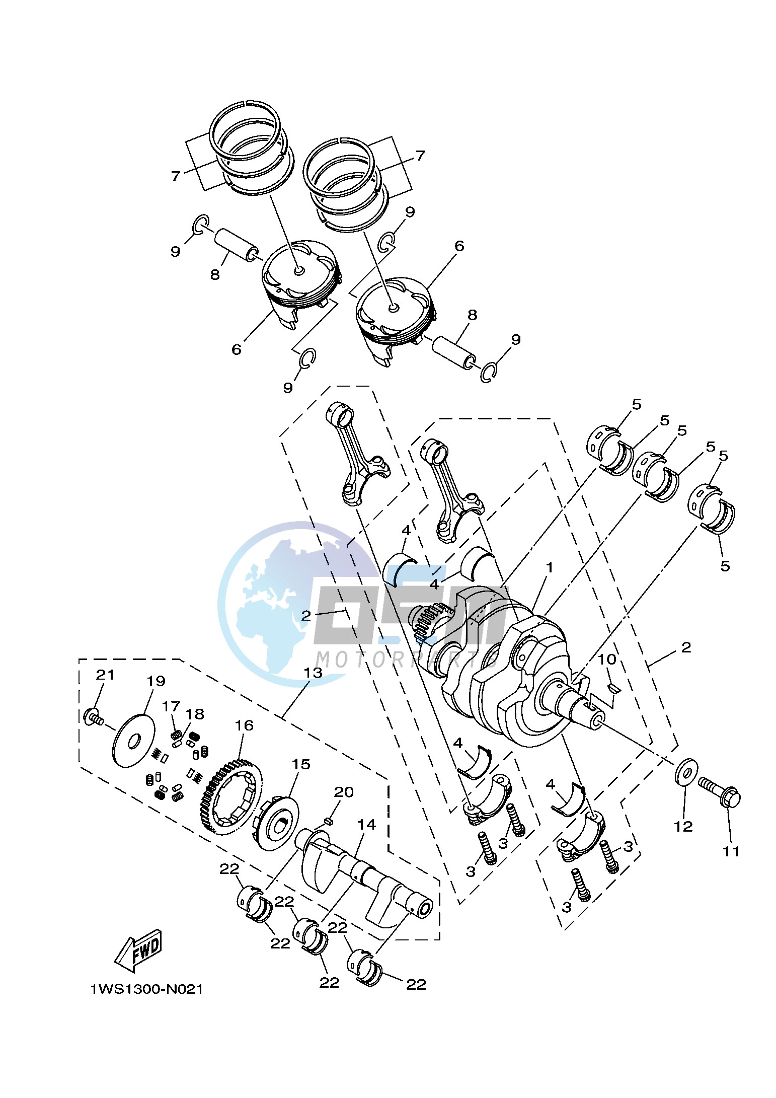 CRANKSHAFT & PISTON