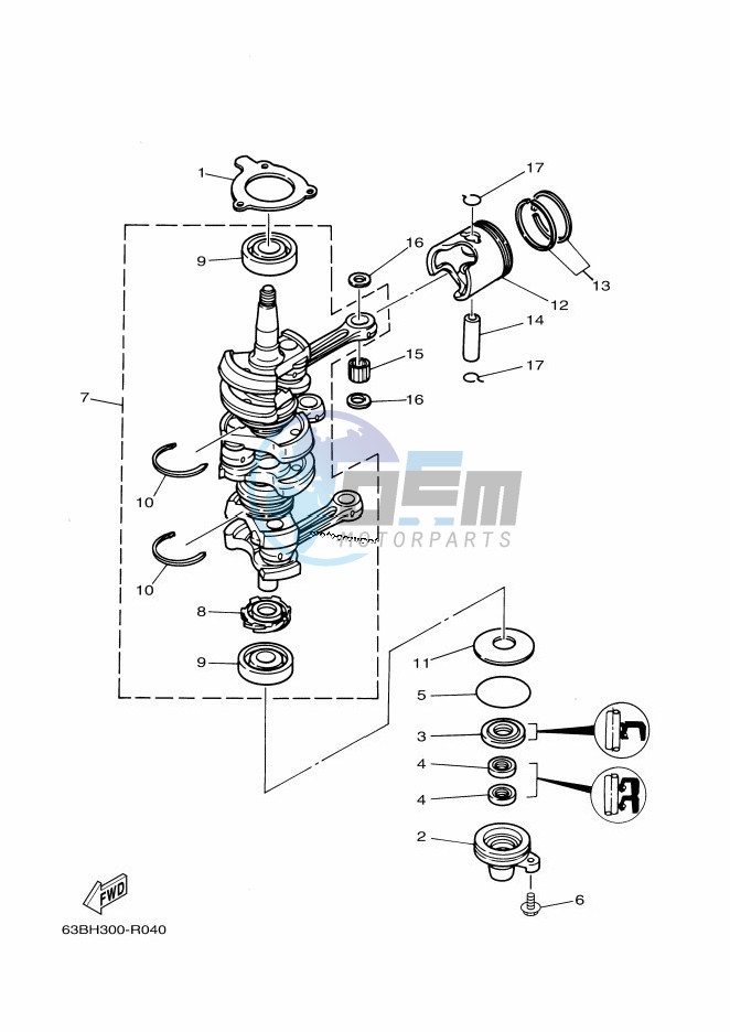 CRANKSHAFT--PISTON