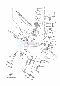 MT-07 MTN690 (BATK) drawing FRONT MASTER CYLINDER