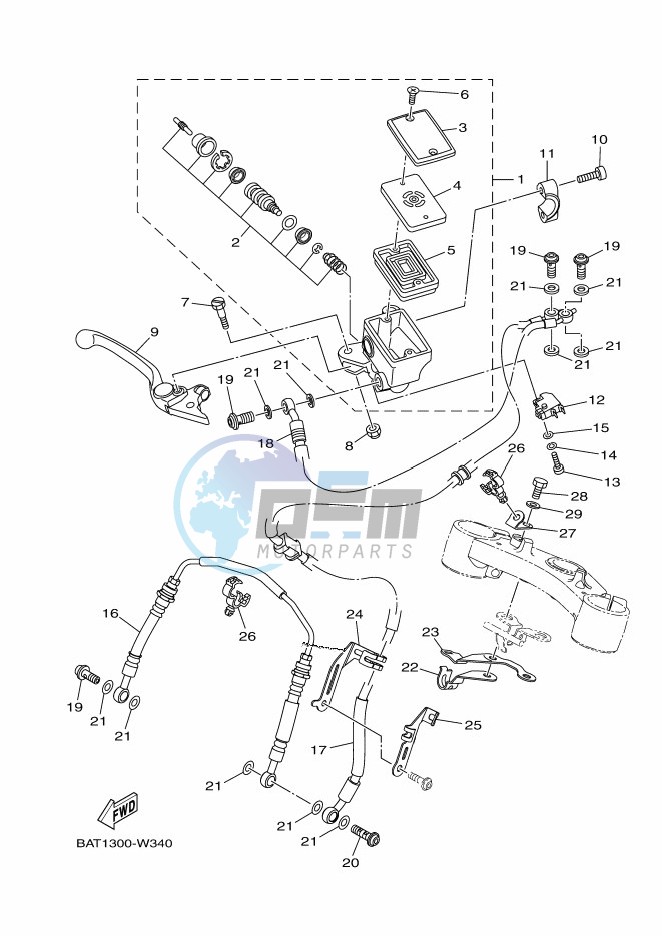 FRONT MASTER CYLINDER