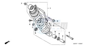 NT700VA Europe Direct - (ED) drawing REAR CUSHION