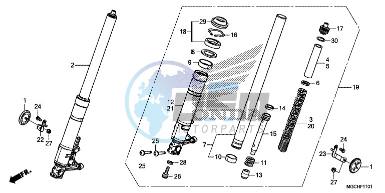 FRONT FORK (CB1100NA/ NAD)