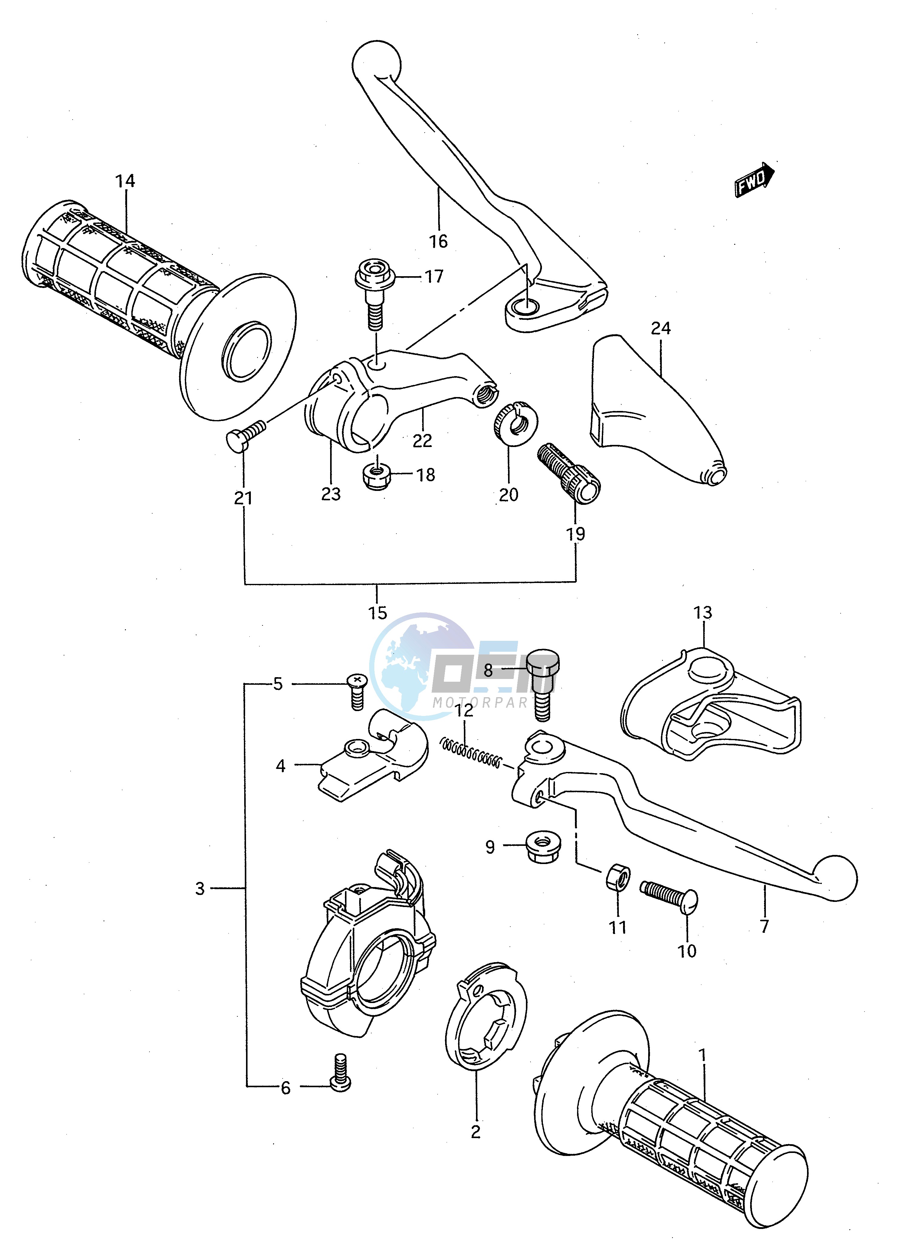 HANDLE SWITCH (N P R)