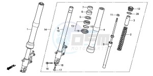 CB600FA CB600FA drawing FRONT FORK