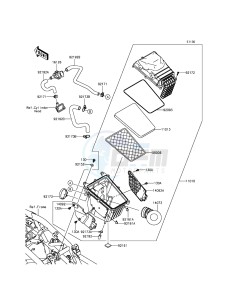 NINJA_250SL_ABS BX250BFS XX (EU ME A(FRICA) drawing Air Cleaner