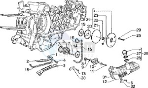 Liberty 125 Leader drawing Oil pump-oil pan