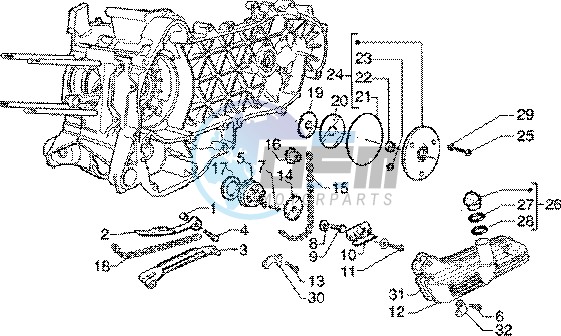 Oil pump-oil pan