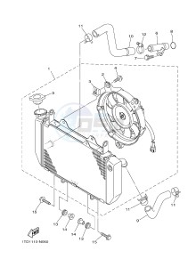 YFZ450R YFZ45YSXH (BW22) drawing RADIATOR & HOSE