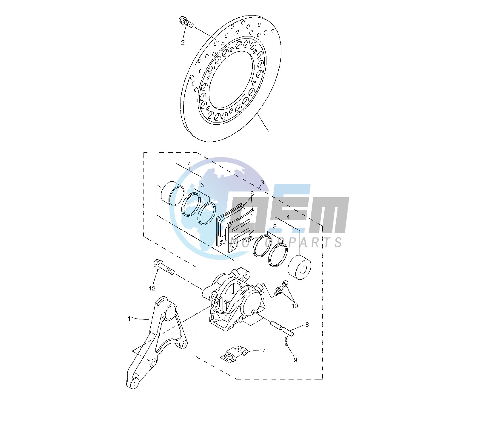 REAR BRAKE CALIPER