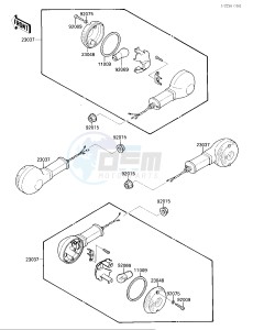 EL 250 B [ELIMINATOR[ (B2-B3) [ELIMINATOR drawing TURN SIGNALS