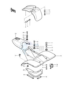 KLT 200 A [KLT200] (A4-A4A DUCKSTER) [KLT200] drawing FENDERS_COVER -- 83 KLT200-A4_A4A- -