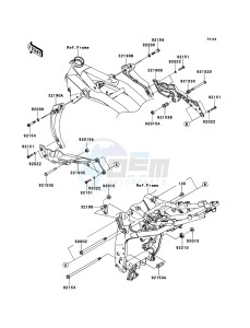 Z750 ABS ZR750MCF UF (UK FA) XX (EU ME A(FRICA) drawing Engine Mount