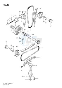 DL1000 (E24) V-Strom drawing CAM CHAIN