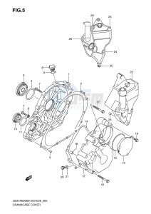 GSX-R600 (E3-E28) drawing CRANKCASE COVER