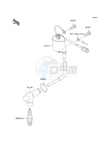 KX 85 A [KX85 MONSTER ENERGY] (A6F - A9FA) A9FA drawing IGNITION SYSTEM