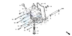 PES125R drawing RIGHT CRANKCASE COVER