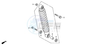 TRX350FE RANCHER 4X4 ES drawing REAR CUSHION