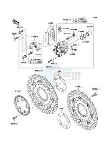 Z750_ABS ZR750M9F GB XX (EU ME A(FRICA) drawing Front Brake