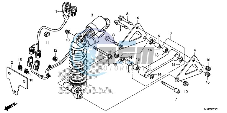 REAR CUSHION (CBR1000S1/S2)