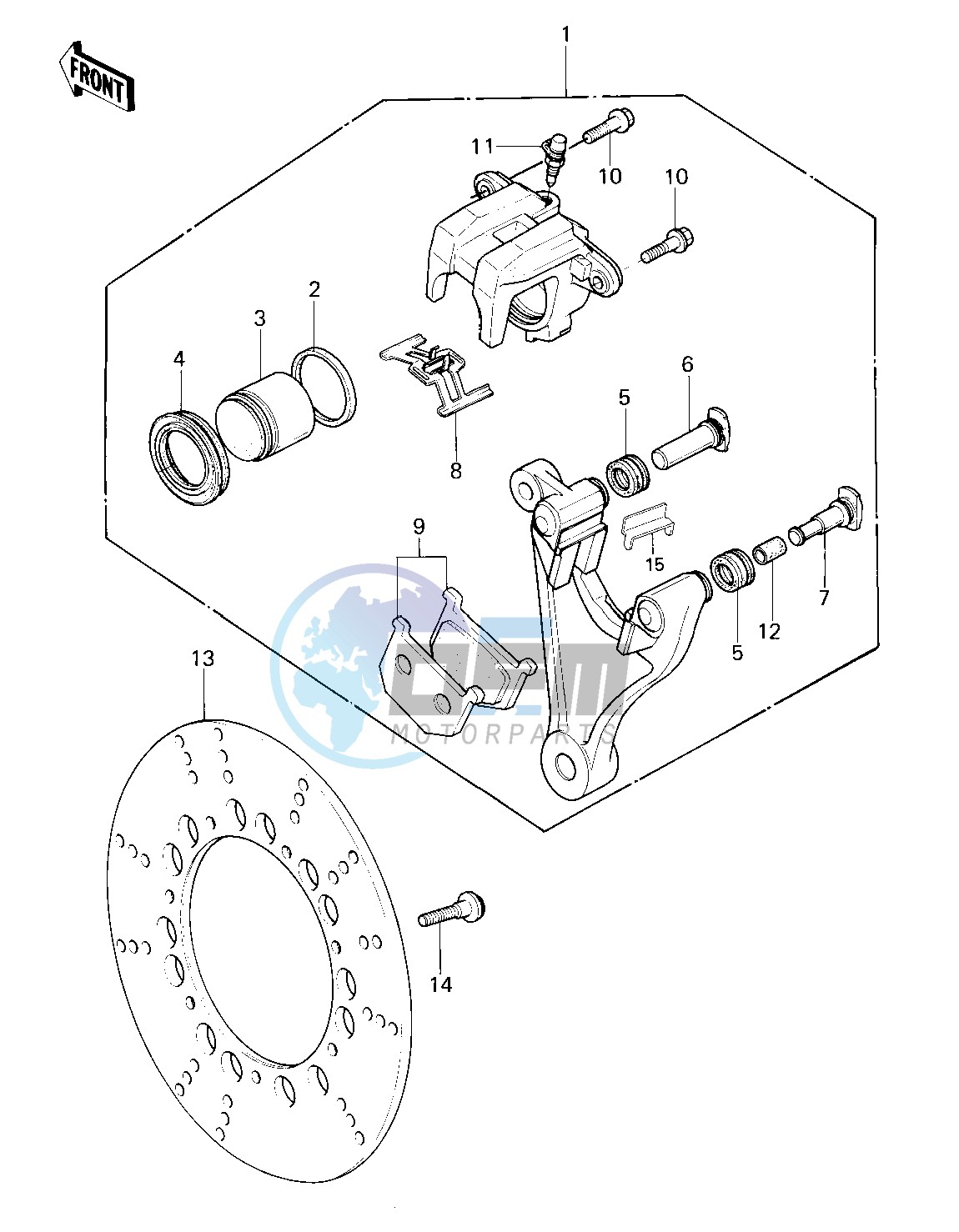 REAR BRAKE -- 80 KZY 50-E1- -