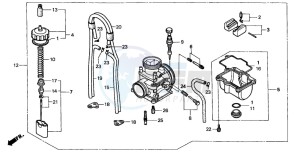 CR250R drawing CARBURETOR (2)