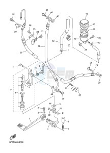 FJR1300A FJR1300-A FJR1300A ABS (B888) drawing REAR MASTER CYLINDER