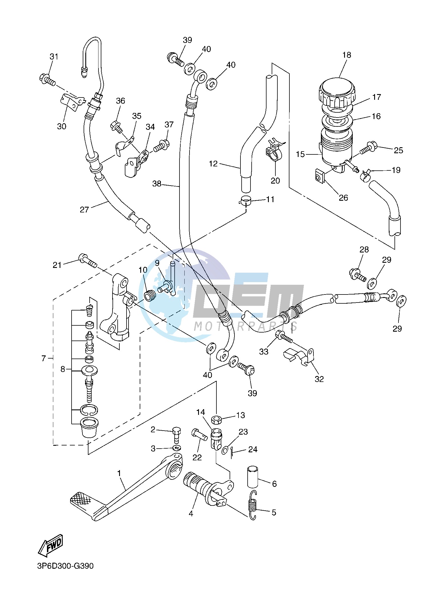 REAR MASTER CYLINDER