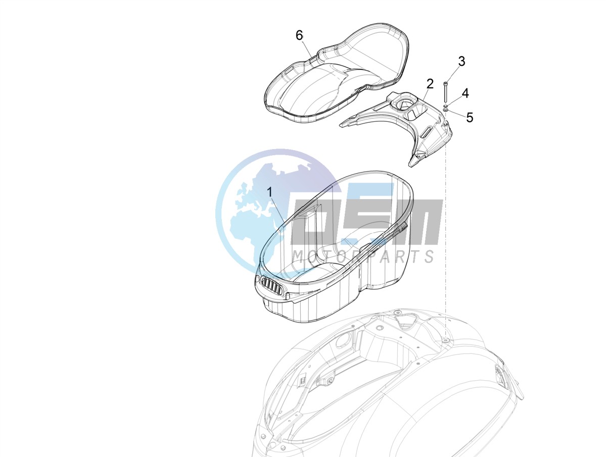 Helmet housing - Undersaddle