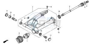 NT650V DEAUVILLE drawing SWINGARM