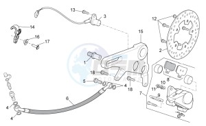 RSV4 1000 APRC Factory ABS (AU, CA, EU, J, RU, USA) drawing Rear brake caliper