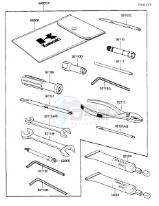 ZX 900 A [NINJA] (A1-A2) NINJA 900 drawing OWNER TOOLS