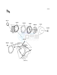 KX125 KX125-M3 EU drawing Air Cleaner