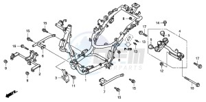 SH150S 125 drawing FRAME BODY