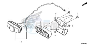 CB1100CAH UK - (E) drawing TAILLIGHT (CB1100CA/ CAD/ NA/ NAD)