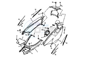 YP E MAJESTY 125 drawing REAR BODY LIMITED