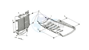 MAXSYM 400 EFI drawing UNDERTAIL / COOLER COWLING