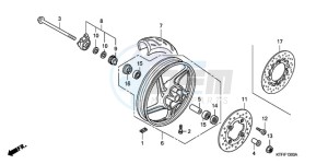 SH1259 France - (F / CMF) drawing FRONT WHEEL