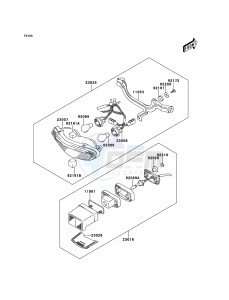 KLV1000 LV1000-A2H GB XX (EU ME A(FRICA) drawing Taillight(s)