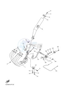 XJR1300 (5WMW) drawing EXHAUST