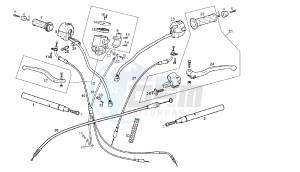 GPR REPLICA MALOSSI - 50 CC VTHGR1D1A 2T MALOSSI drawing HANDLEBAR - CONTROLS