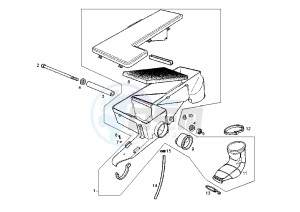 GPR RACING - 50 cc drawing AIR CLEANER