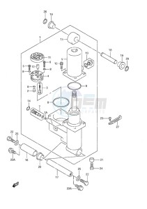 DF 40 drawing Power Trim