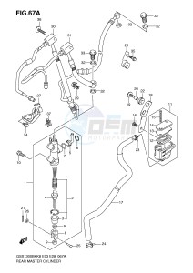 GSX1300BK (E3-E28) drawing REAR MASTER CYLINDER (GSX1300BKAK8 AK9)