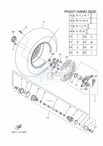 YFM700FWAD YFM70GPLK (B4F3) drawing FRONT WHEEL 2