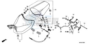 NC750XAG NC750X Europe Direct - (ED) drawing SEAT